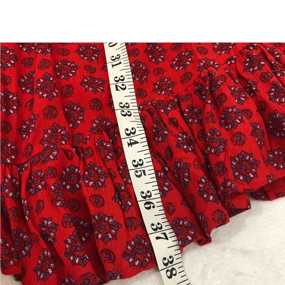Braeve beaded Swing Halter Dress Red L - Picture 5 of 6